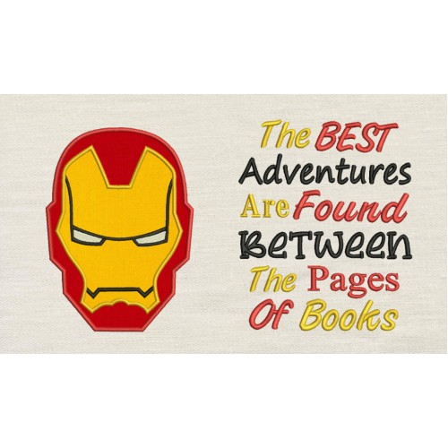 Iron Man face with The best Reading Pillow