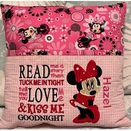 Minnie mouse read me a story Reading Pillow