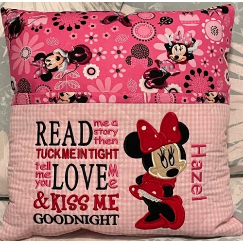 Minnie mouse read me a story Reading Pillow