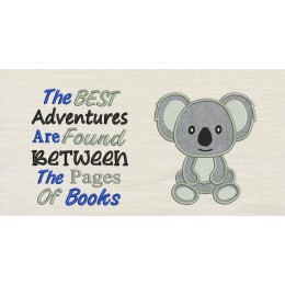 Koala applique with THE BEST
