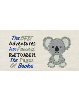 Koala applique with THE BEST