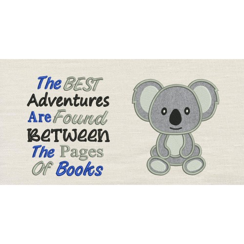 Koala applique with THE BEST