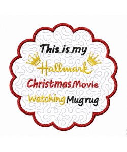 This Is My Hallmark Christmas Movies Watching mug rug