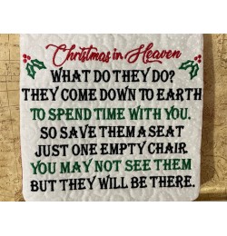 Christmas in Heaven embroidery