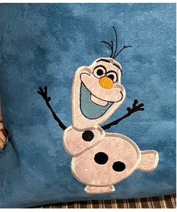 Olaf applique design embroidery