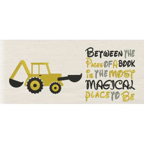 Construction truck with Between the Pages