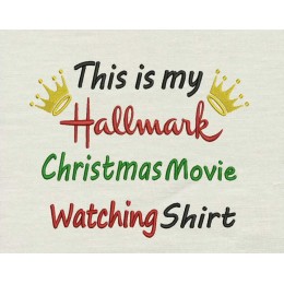 This is my hallmark shirt embroidery design This is my hallmark shirt embroidery design