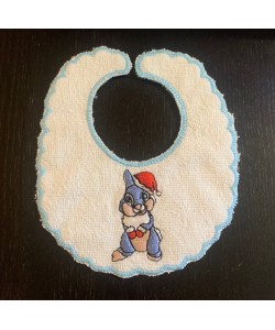 Baby bibs bunny in the hoop embroidery