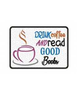 Drink coffee mug rug design