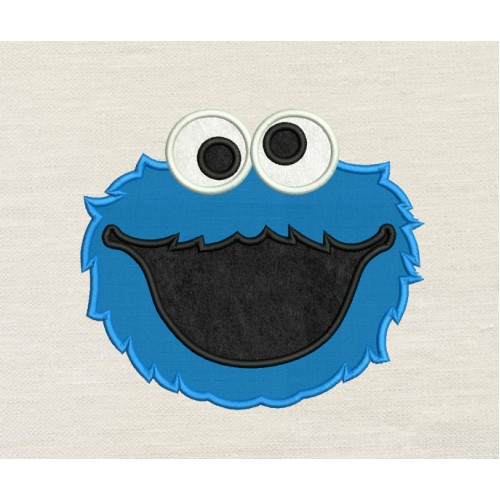 Cookie monster embrodery design