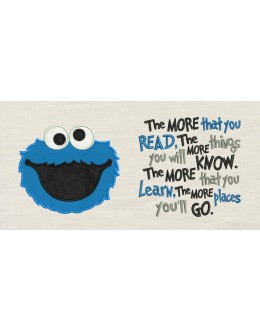 Cookie monster with the more that you read