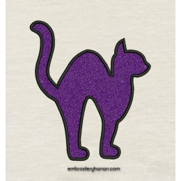 Cat embrodery design