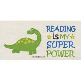 Dinosaur grand v2 with Reading is My Superpower