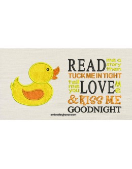 Baby duck with read me a story