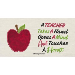 Apple with A teacher