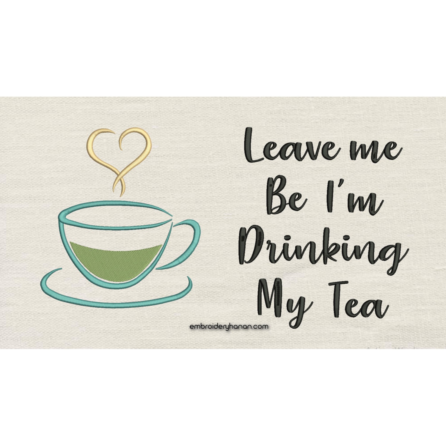 Cup Tea With Leave Me Reading Pillow