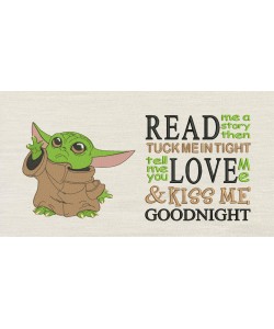 Baby yoda With read me a story