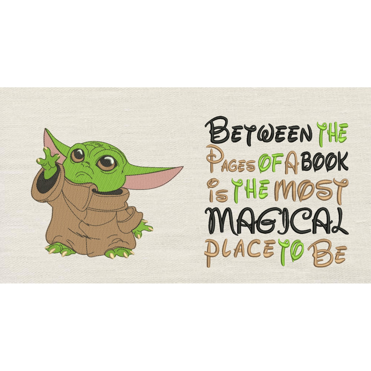 Baby yoda With Between the Pages
