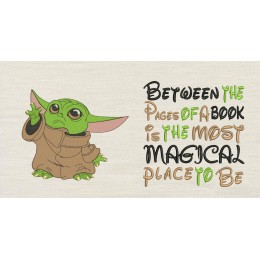 Baby yoda With Between the Pages Reading Pillow
