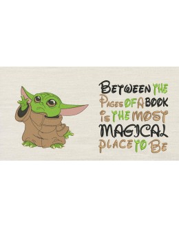 Baby yoda With Between the Pages Reading Pillow