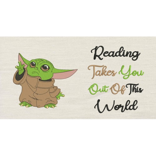 Baby yoda With reading takes you Reading Pillow
