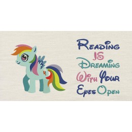 My little pony with reading is dreaming