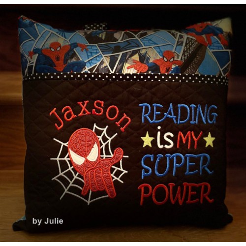 Spiderman Reading is My Superpower Reading Pillow