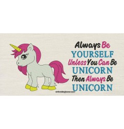 Unicorn girl with Always Be Unicorn