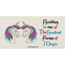 Two unicorn with Reading is one