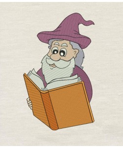 Wizard Embroidery Design