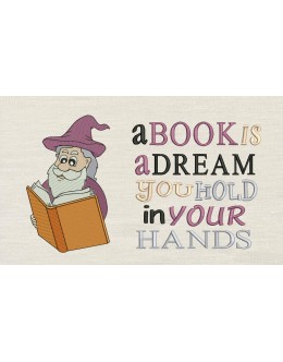 Wizard with a book is a dream