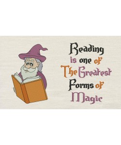 Wizard with reading is one