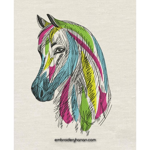 Horse Embroidery Design