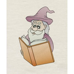 Wizard Embroidery Design