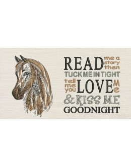 Horse With read me a story Reading Pillow