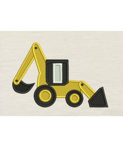 Digger embroidery Design