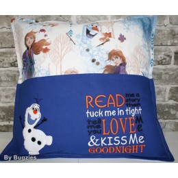 Olaf with read me a story designs