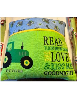 Tractor read me a story Reading Pillow