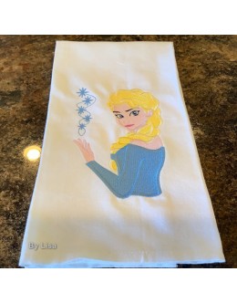 Elsa Anna Frozen embroidery design