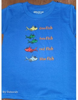 One fish two fish Design Embroidery 