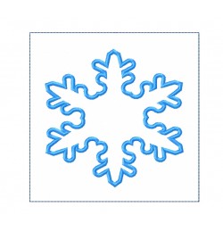 Snowflake quilt block in the hoop