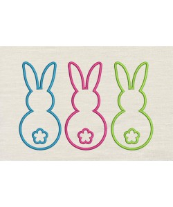 Easter Bunny embroidery Design
