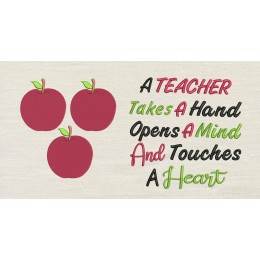 Apples with A teacher