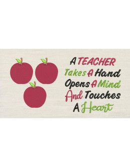 Apples with A teacher