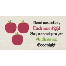 Apples with read me a story prayer