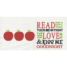 Three Apples with read me a story