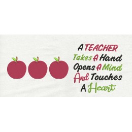 Three Apples with A teacher