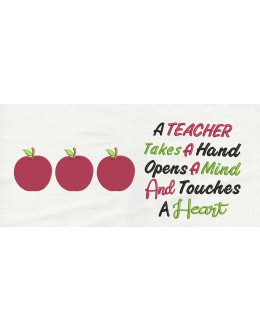 Three Apples with A teacher