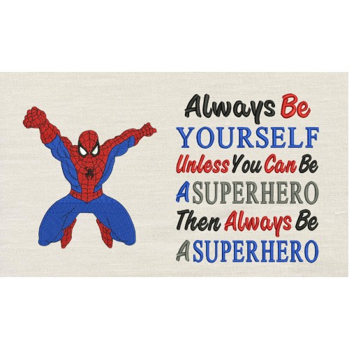 Spiderman with Always superhero