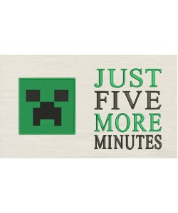 Just five with Minecraft Reading Pillow